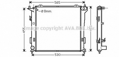 AVA QUALITY COOLING hy2181 -  Радиатор, охлаждение двигателя